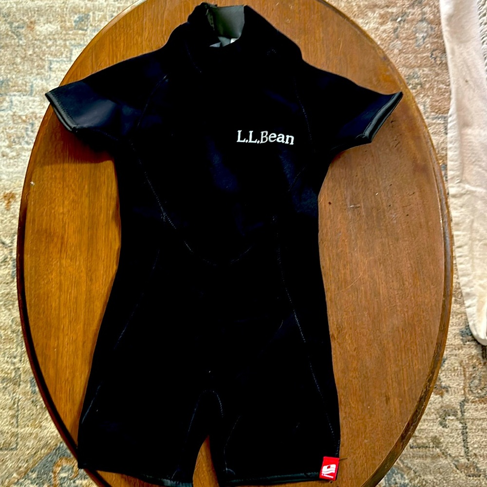 LL Bean Camaro Youth Wetsuit SCS Titanium Open Cell Neoprene Kids Sz 10/12